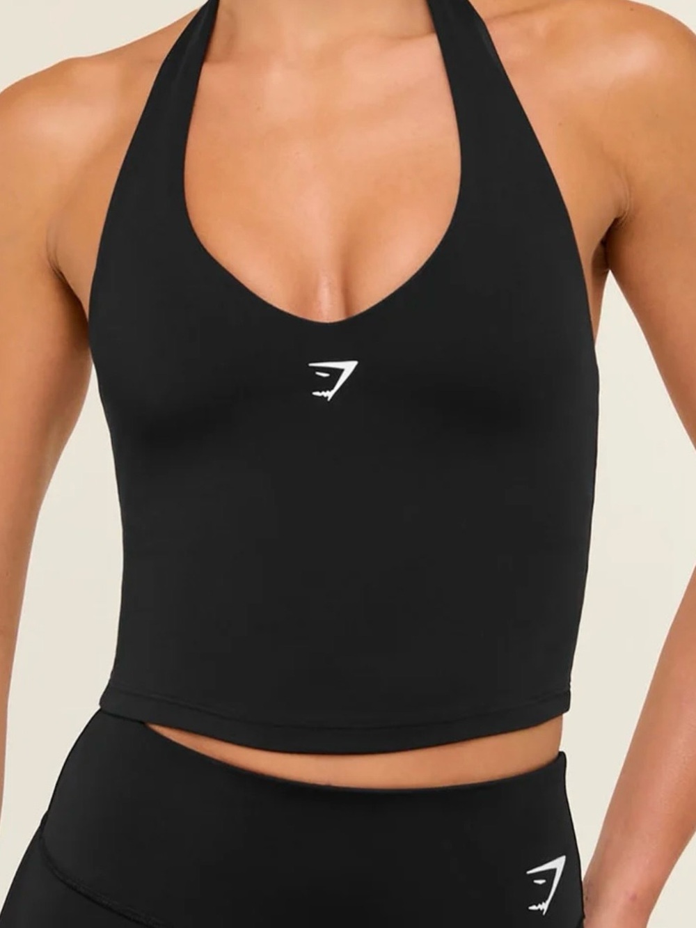 Gymshark Black Halter Top